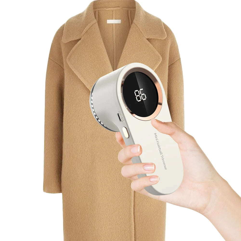 Electric Lint Remover Electric Pellet Fluff Remover Digital Display Debobbler Clothes Shaver Multifunction for Clothes Sweater