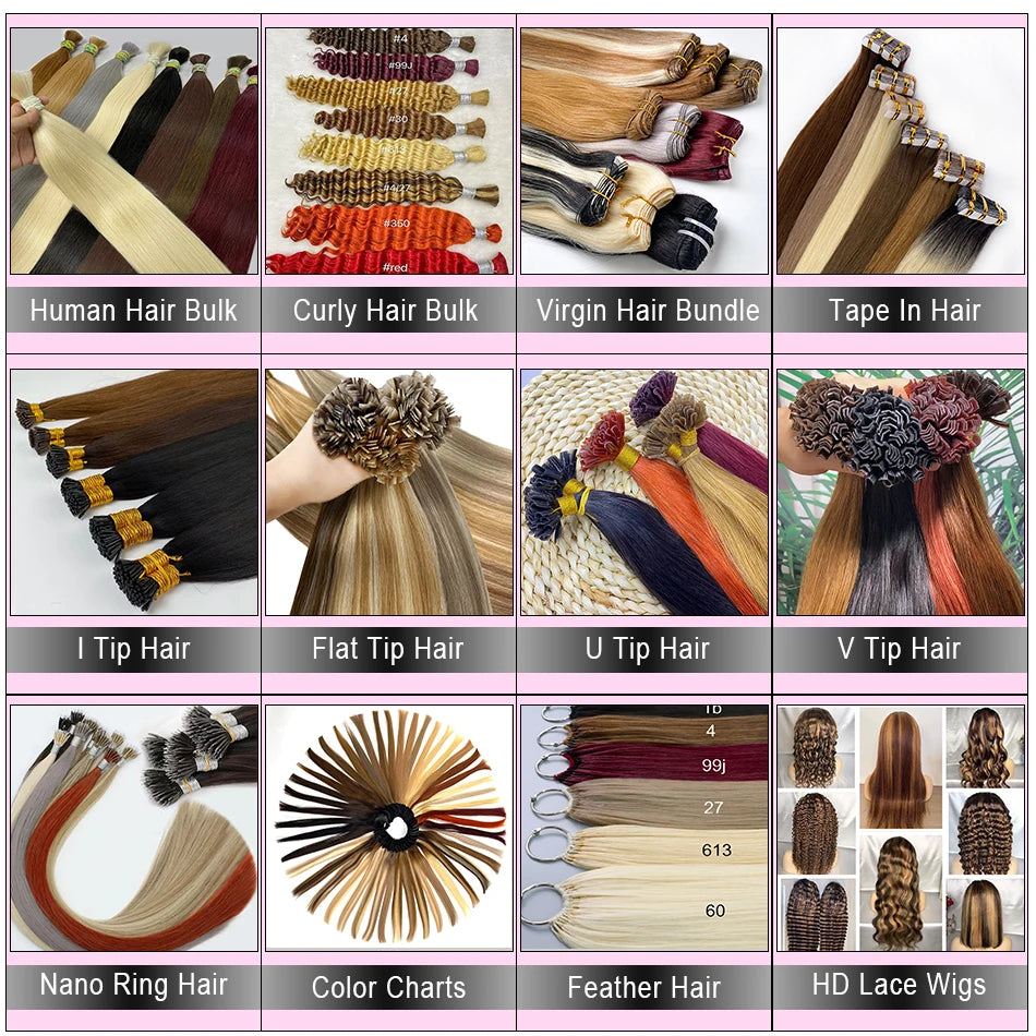 100% Human Hair Bulk No Weft Remy Vietnam Hair Straight Hair Bundles Real Natural Black Hair 613 Blonde 30inch For Braiding