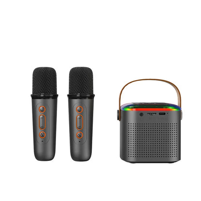 Wireless Speaker Microphone Karaoke Mini Portable Audio Microphone Portable Karaoke Speaker with Mic Home Singing For Kids Gift