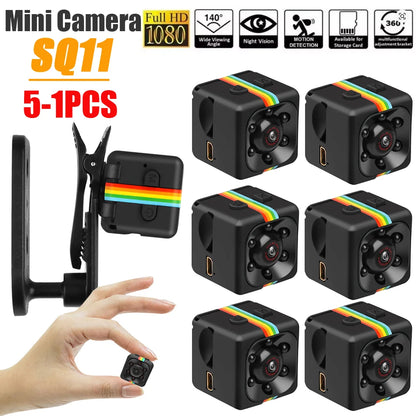 5-1PCS SQ11 Mini Camera Full HD 960P Camcorder Motion Sensor Night Vision Micro Camera DVR Sport DV for Windows 7/2000/XP/Vista