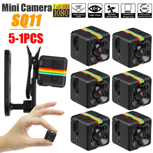 5-1PCS SQ11 Mini Camera Full HD 960P Camcorder Motion Sensor Night Vision Micro Camera DVR Sport DV for Windows 7/2000/XP/Vista