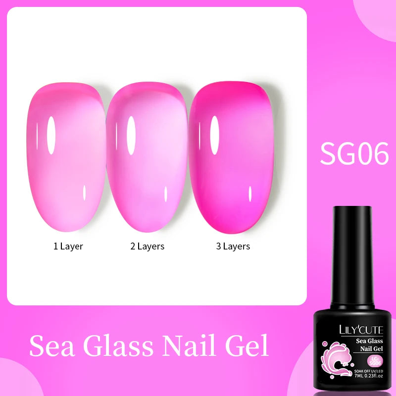 LILYCUTE 7ml White Color Gel Nail Polish Semi Permanent UV Gel Polish Gorgeous Full Coverage Soak Off UV LED Nail Gel Varnishes