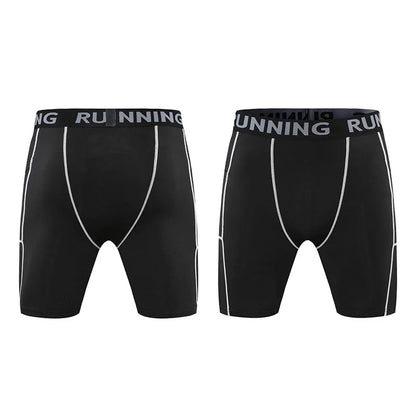 Sports Fitness Pants Men Gym Shorts Workout Tights Running Training Bottoming Shorts Compression Leggings Basketball Sportswear