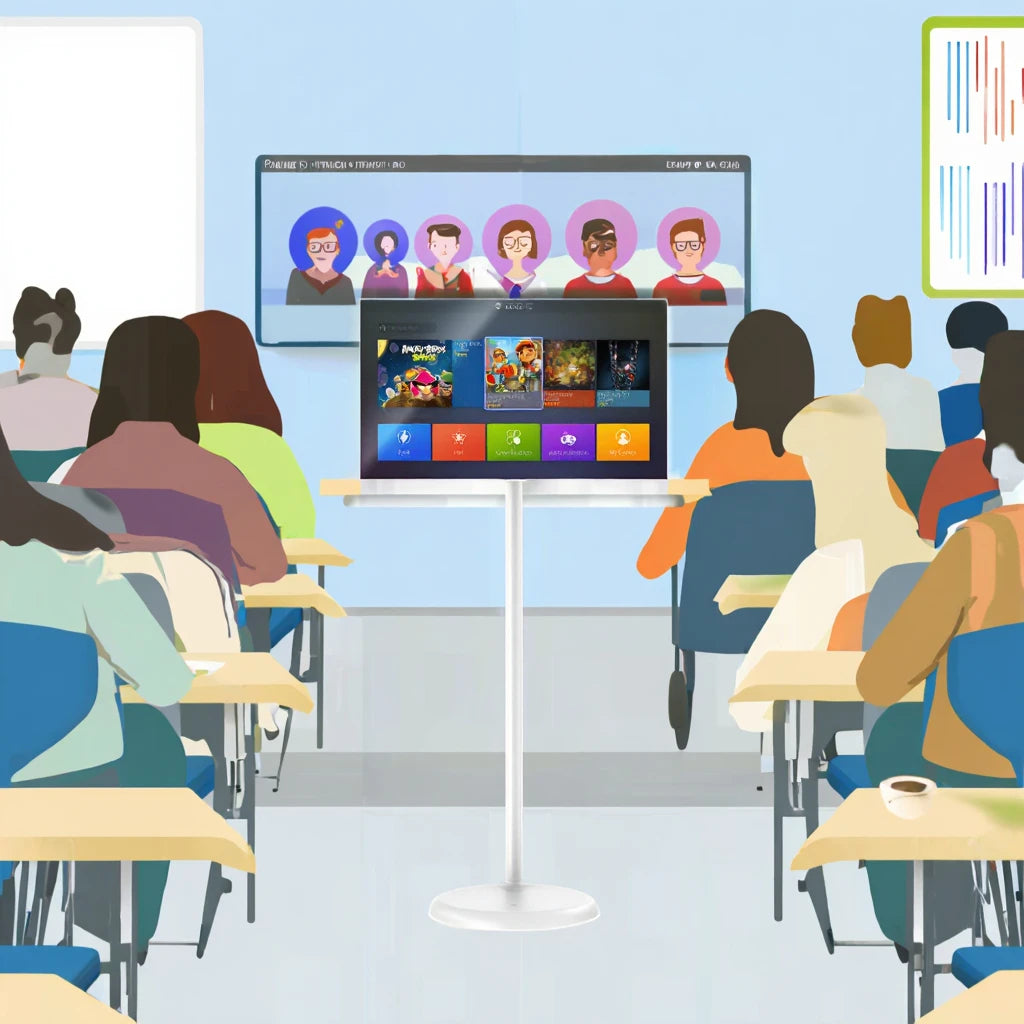 MWE High Quality 22/24/32/43 Inch Android Smart TV Mobile Entertainment Screen Indoor EU/US Local Stock OEM Supplier Education