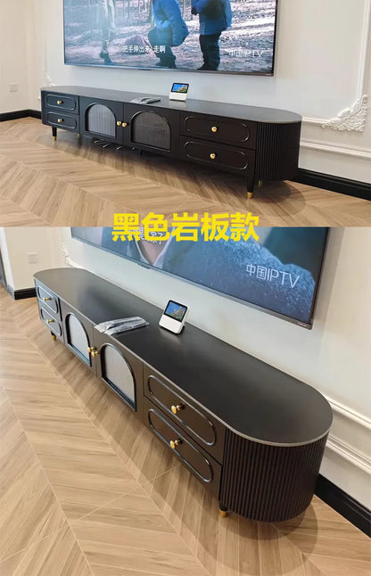 Vertical Vintage Tv Table Wood Heavy Luxury Design Tv Stand Living Room High End Muebles Para El Hogar House Accessories