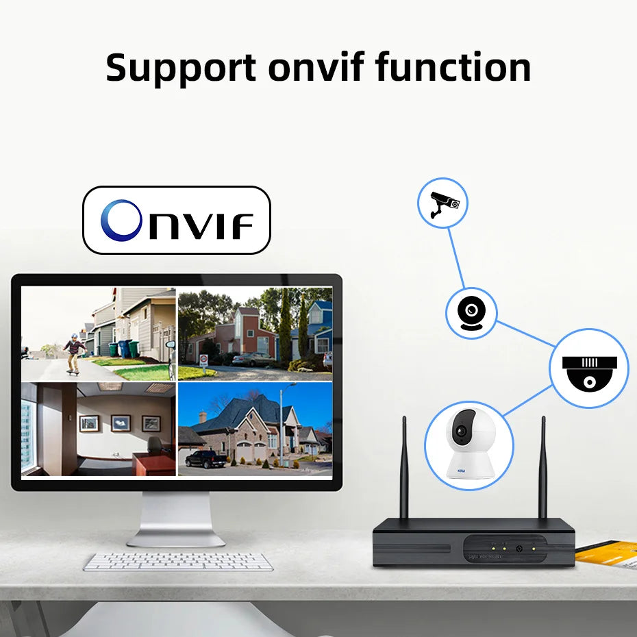KERUI Mini Indoor Wireless 5MP WiFi IP Camera Home Security CCTV Surveillance Camera With Tuya Smart Auto Tracking Onvif