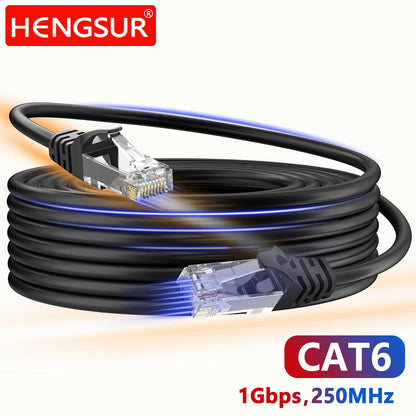 50M 30M 20M Ethernet Cable Cat6 Network Cable Patch Lan Cable 26AWG RJ45 for PS 5 Router PC Computer Internet Outdoor Cable CAT6