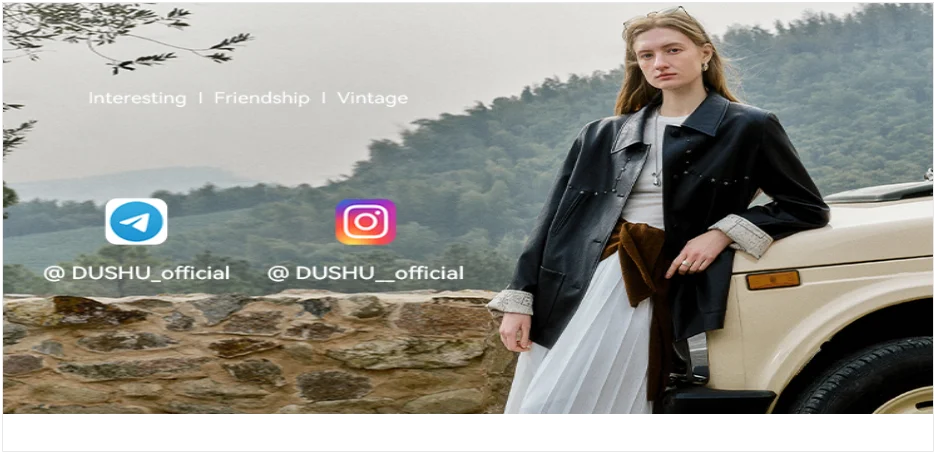 DUSHU Classic Long and Short Elastic Waist A-line Skirt 2025 Winter Skirt for Women Solid Simple Commuting Office Ladies College