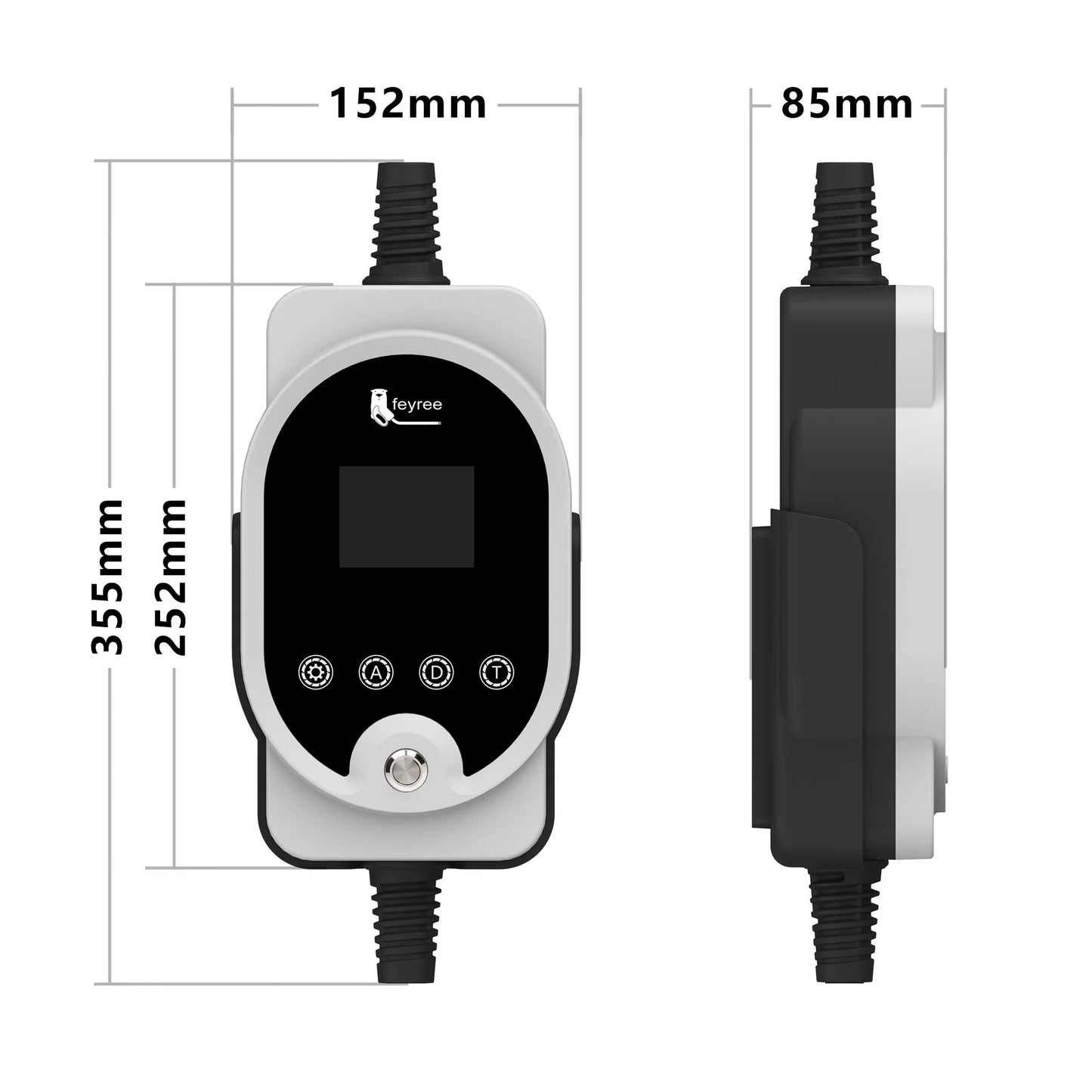 feyree Type2 11KW EVSE Wallbox EV Portable Charger 16A 3Phase Wi-Fi Smart APP Control Charging Station for Electric Car Charger