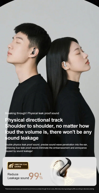 Smart AI Translation Headset True Wireless Sports Long-lasting Bluetooth Headset Stereo Sound Semi-in-ear Air Conduction Headset