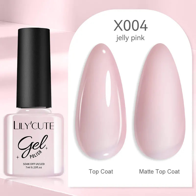 LILYCUTE 7ml Brown Red Purple Nail Gel Polish Coffee Color Series Semi Permanent UV Gel Soak off Nail Gel Varnishes For Nail Art