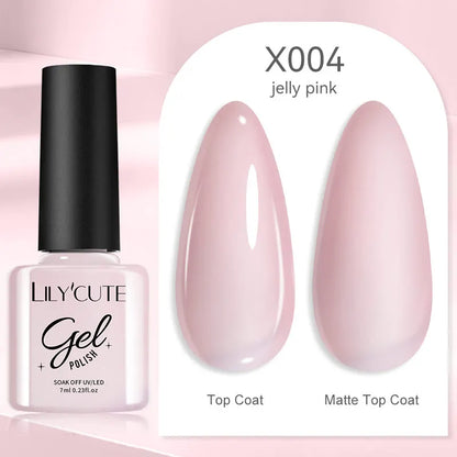 LILYCUTE 7ml Brown Red Purple Nail Gel Polish Coffee Color Series Semi Permanent UV Gel Soak off Nail Gel Varnishes For Nail Art