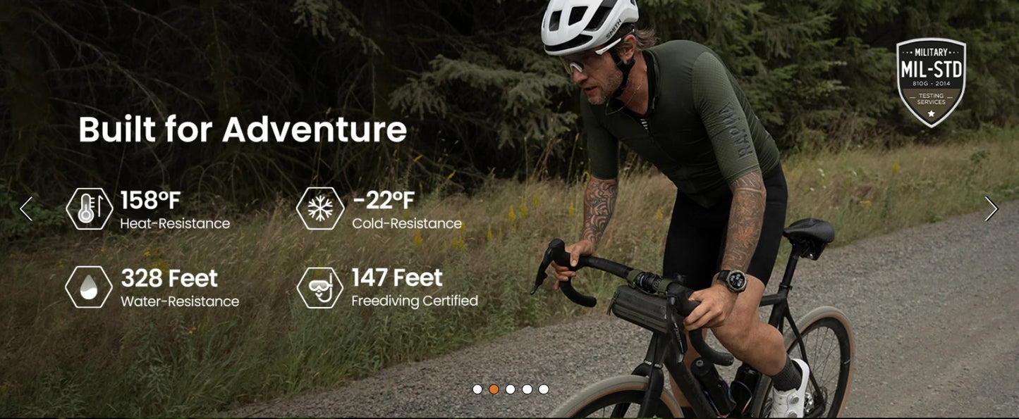 Amazfit T-Rex 3 Rugged/Military 48mm Smart Watch, GPS (with Privacy), Offline Maps, Long Battery Life, 328 Feet Re
