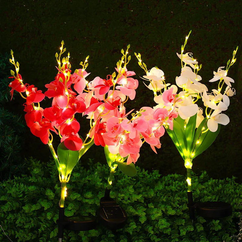 1pc solar butterfly flower lamp, solar garden lamp suitable for outdoor, courtyard, path decoration lighting, Mother's Day gift