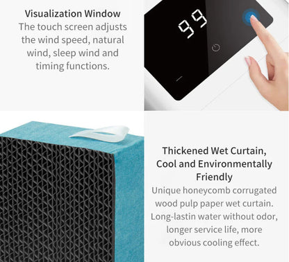 Portable Microhoo Mini Air Conditioner 1000ML Fan Cooler Aromatherapy Essential Oil Diffuser Fast Cooling Humidifier Household