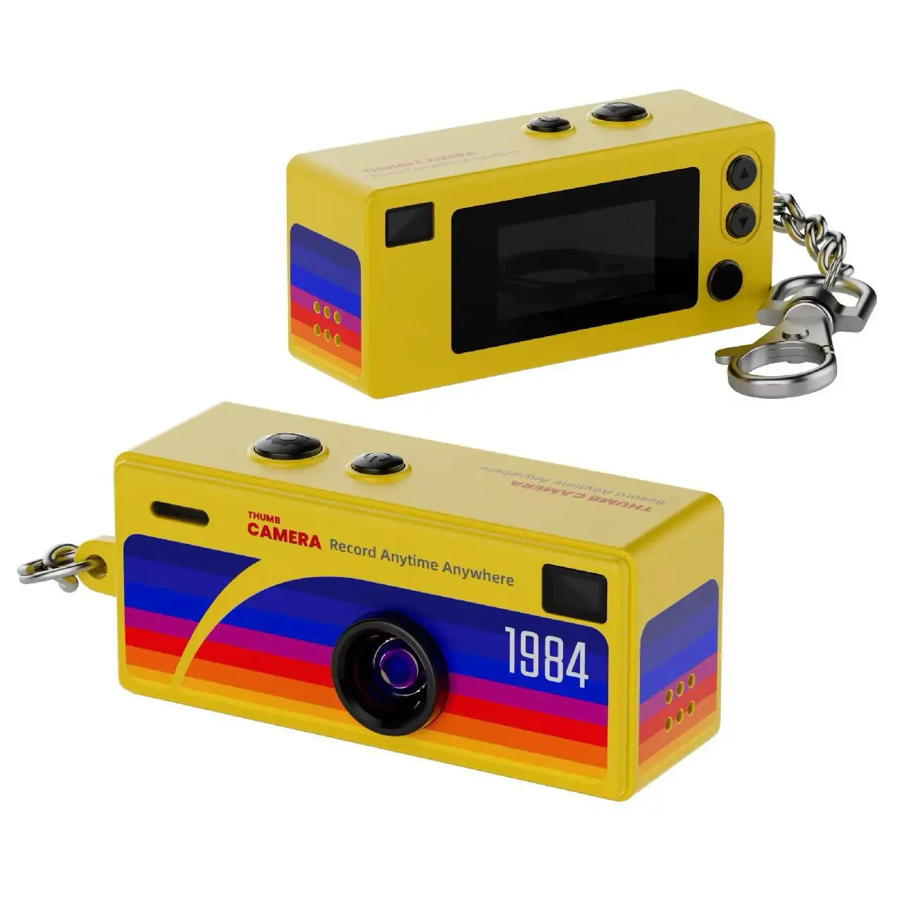 Magecam Thumb Keychain Camera 0.96inch Mini Action Camera Retro Support Memory Card 1080P Very Small Camcorder Video Recorder