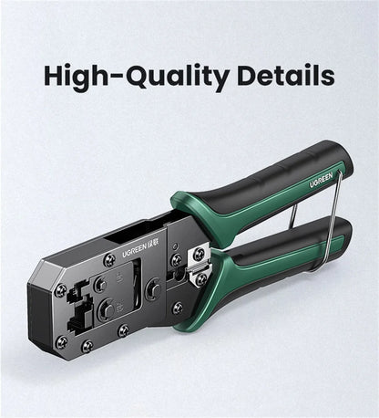UGREEN RJ45 Crimper Tools RJ45 Crimping Pliers for CAT6/7 Ethernet Lan Cable Network Cutter Stripper Plier Multifuntion Tool