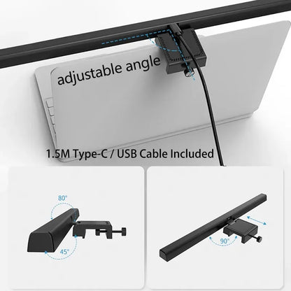 LED Desk Lamp Monitor Light Bar PC Computer Dimmable Screen Light 33cm 50cm Office Study Reading Hanging Table Lamp USB Powered