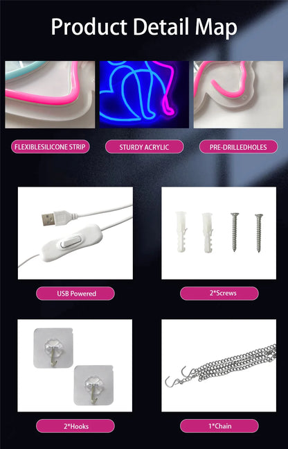 Karaoke Led Neon Sign, Microphone Note Icon, Suitable For Bars, Clubs, Music Classrooms, Music Studios, Ktv, Bedroom Decor.