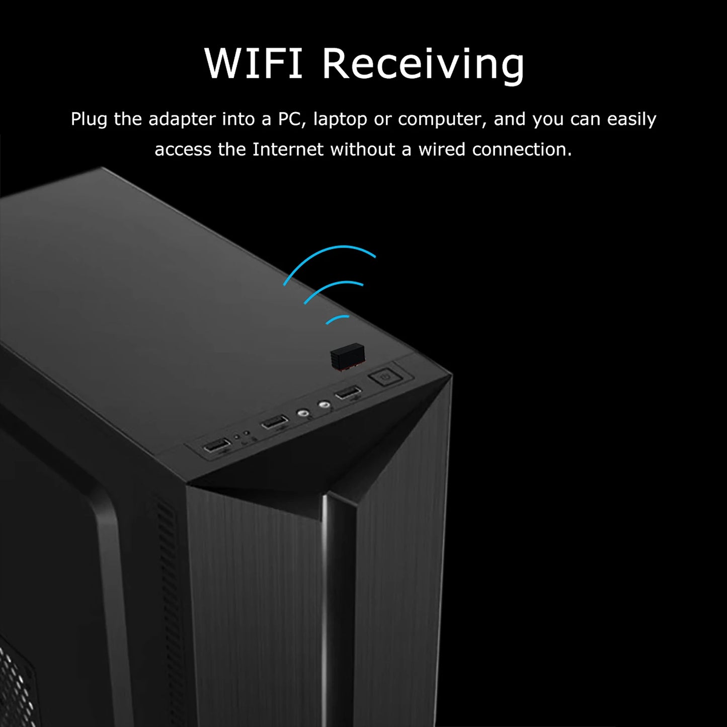 WIFI 6 Network Signal Reception Mini Driver-free Wi-Fi Adapter for PC Deskop Computer 2.4G Network Card USB Plug and Play