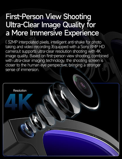 2026New 800W Pixel Camera Smart Glasses Men Video Recording AI Photo Recognition Bluetooth Call Voice Translation Sunglasses Man
