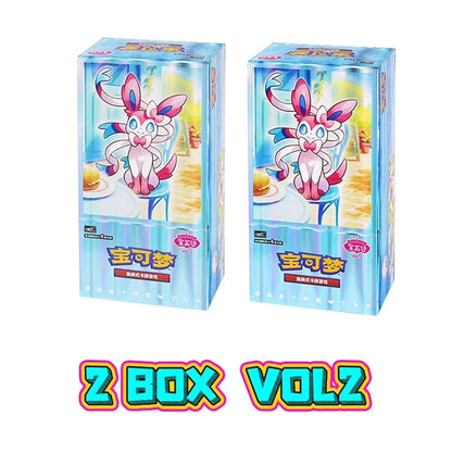 100%Original Pokemon Gem Pack Vol1 2 3 4 5 Cards Anime Pokemon PTCG Trading Gem Bag Cards Collected Toy Social Birthday Gift