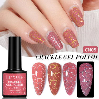 LILYCUTE 7ml Brown Red Purple Nail Gel Polish Coffee Color Series Semi Permanent UV Gel Soak off Nail Gel Varnishes For Nail Art