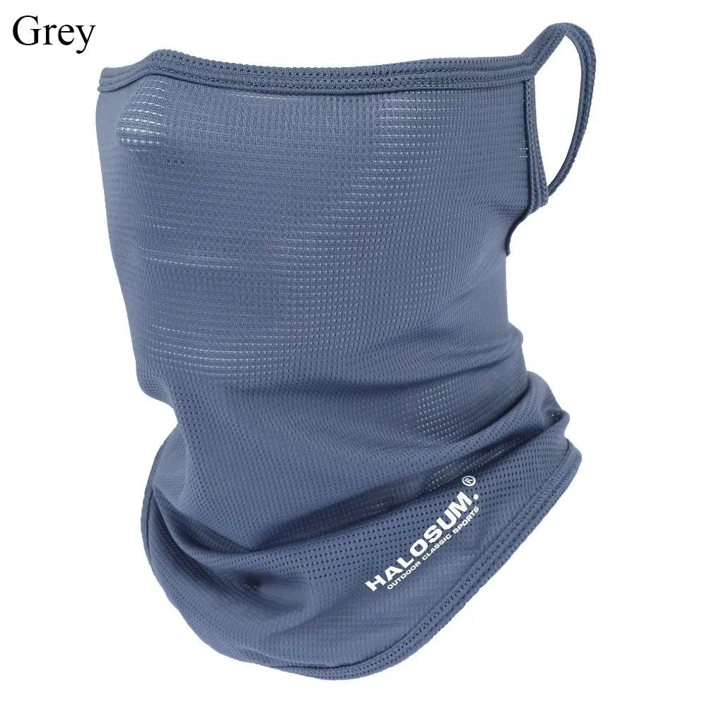 Full Face Mask Balaclava Breathable Sun UV Protection Summer Ice Silk Sun Protection Bike Mask Motorcycle Scarf Neck Gaiter