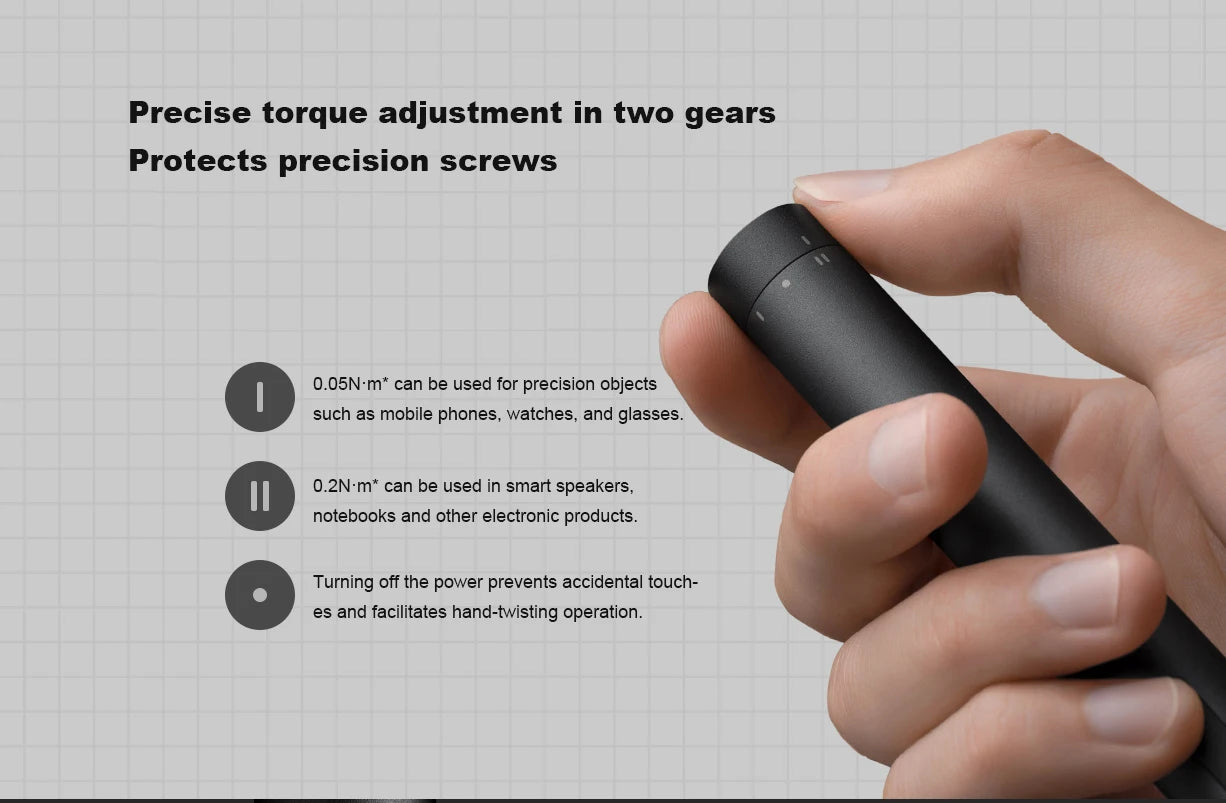 Mijia Electric Precision Screwdriver Magnetic Kit with 24 PCS Screw Heads Power Tools Sets for Smart Home PC Phone Repair