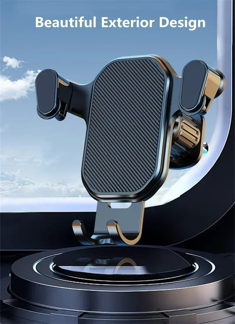 Car Air Outlet Clip Stand Car Phone Holder Smartphone Mount Gravity No Magnetic Support in Car For iPhone Xiaomi Samsung Huawei