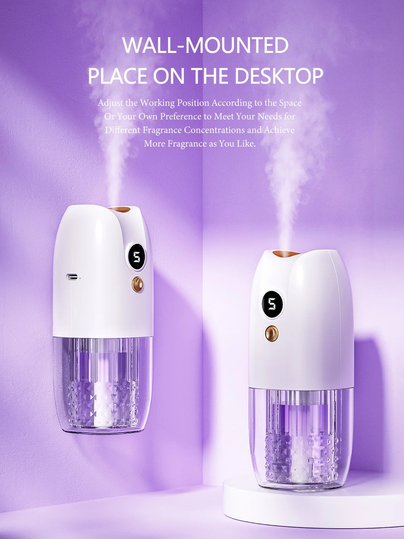 Multifunctional rechargeable portable essential oil diffuser Multiple aroma aromatherapy essential oils can be used in home cars