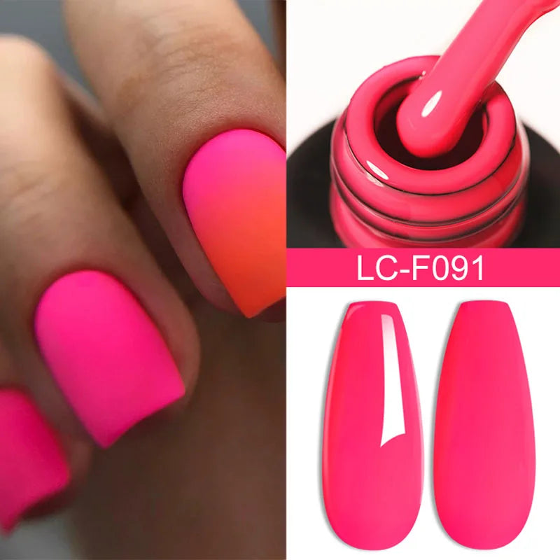 LILYCUTE 7ml White Color Gel Nail Polish Semi Permanent UV Gel Polish Gorgeous Full Coverage Soak Off UV LED Nail Gel Varnishes
