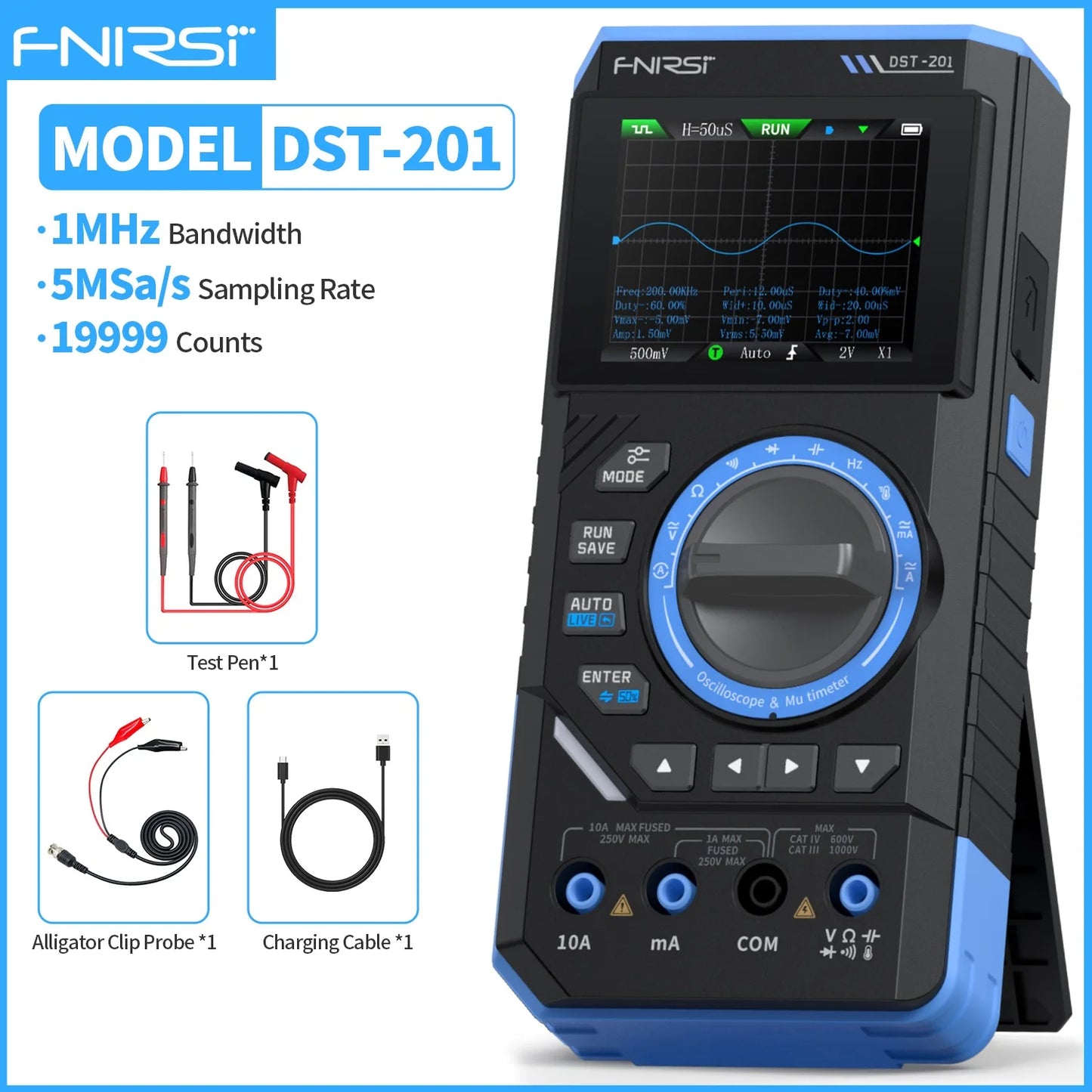 FNIRSI 3-IN-1 Handheld Voltage Detection Tool 210/201 Repair Tools