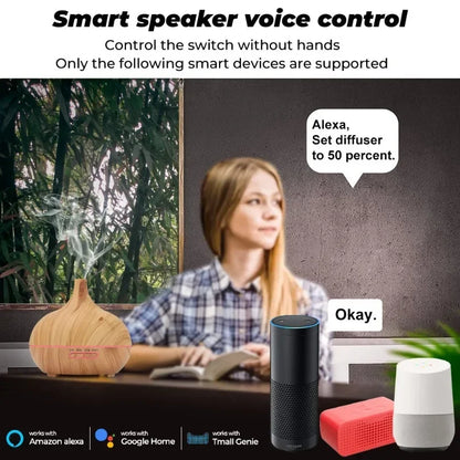 Tuya WiFi Smart Humidifier Essential Oil Diffuser Aromatherapy Ultrasonic Air Humidifiers Aroma Diffuser Work With Google Home