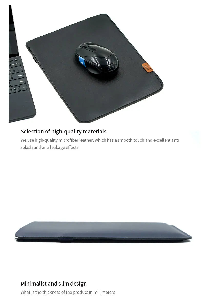 Ultra-Thin PU Leather Tablet Sleeve 8.3/10.9/11/12.9/13 inch Bag with Direct Side Access Pen Slot For iPad mini 7.9 Air Pro 13"