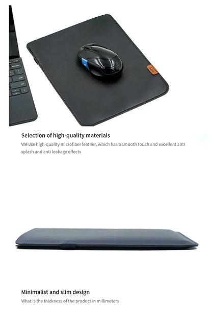 Ultra-Thin PU Leather Tablet Sleeve 8.3/10.9/11/12.9/13 inch Bag with Direct Side Access Pen Slot For iPad mini 7.9 Air Pro 13"