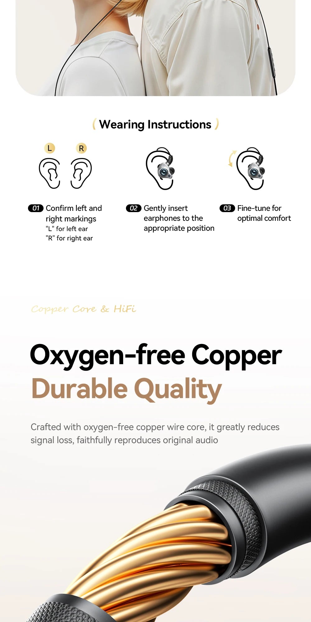 Essager Type-C Karaoke Earphones With Built-in Sound Card HiFi Stereo Music Wired Earbud Headset With Mic for Singing/Live/Game