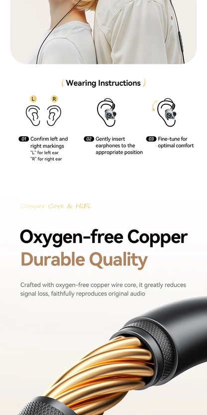 Essager Type-C Karaoke Earphones With Built-in Sound Card HiFi Stereo Music Wired Earbud Headset With Mic for Singing/Live/Game