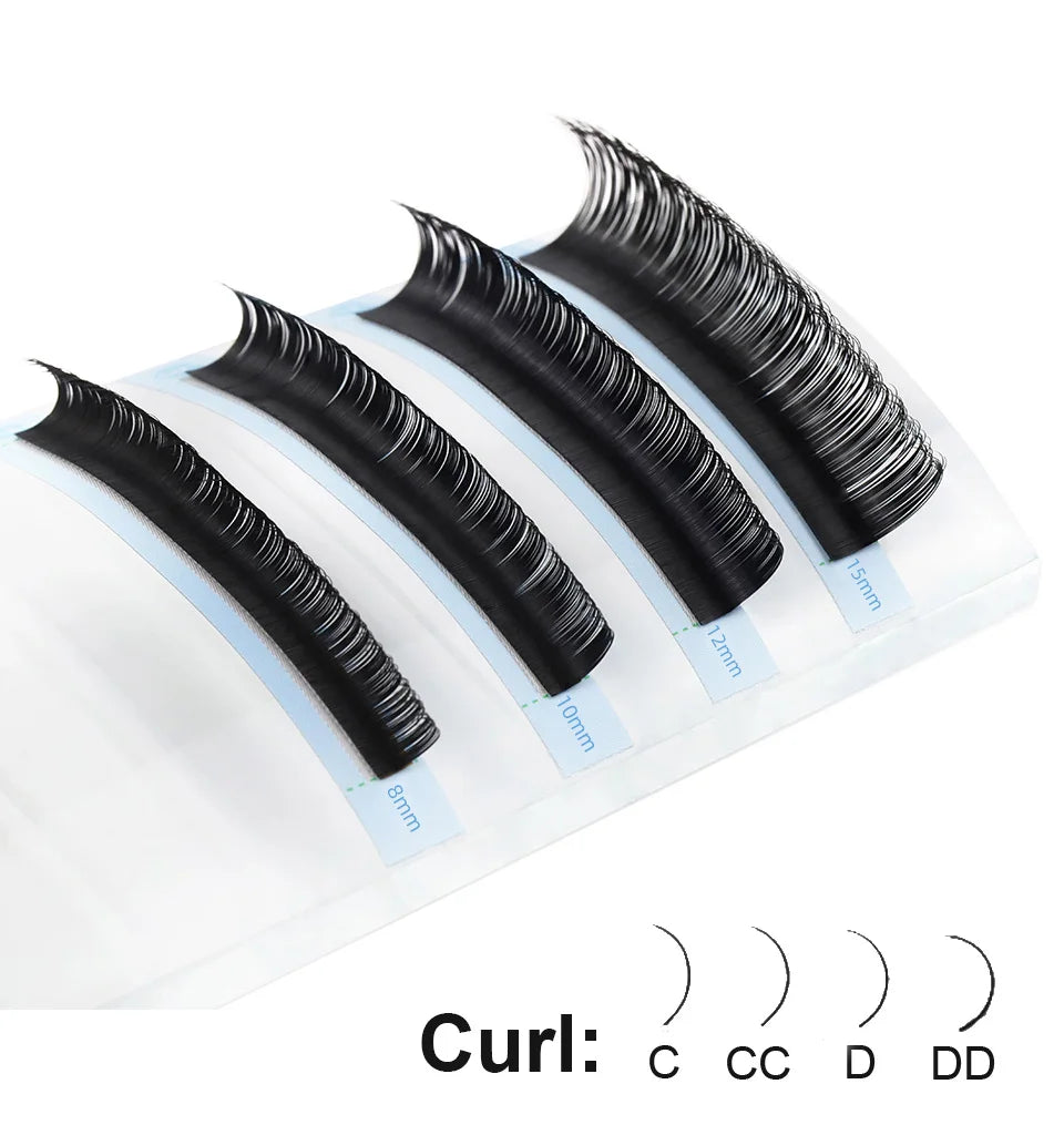 AGUUD Matte Black Individual Eyelash Extension Professional Volume Korean PBT Cashmere Lash Extension Tray Classic Lashes Cilios