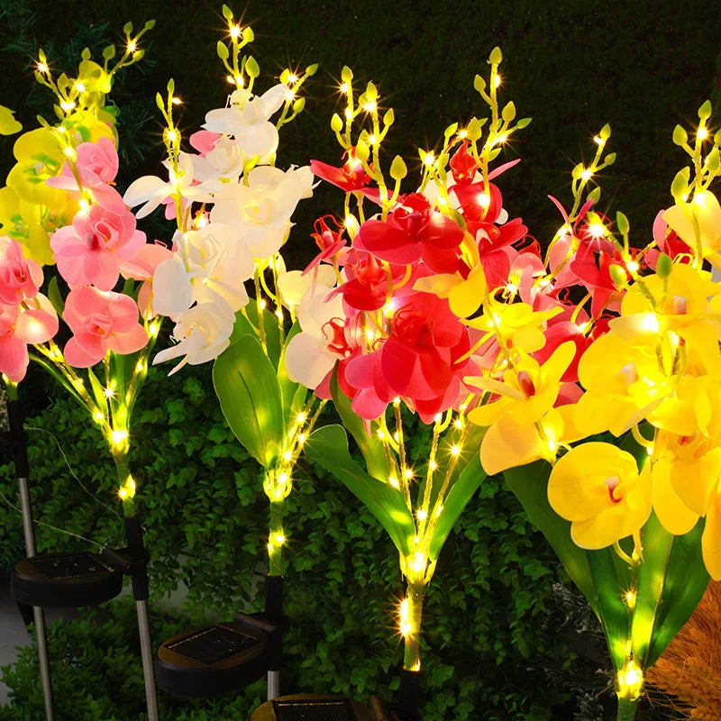 1pc solar butterfly flower lamp, solar garden lamp suitable for outdoor, courtyard, path decoration lighting, Mother's Day gift