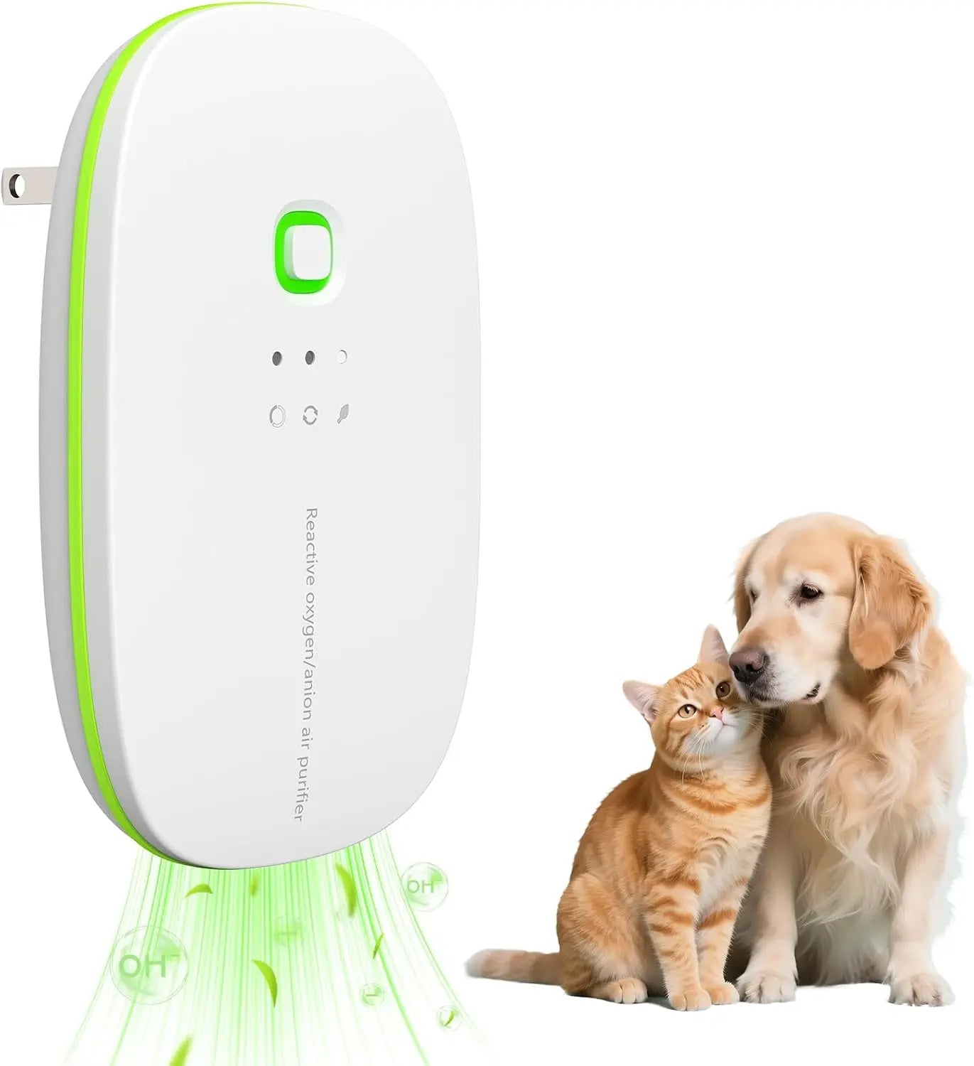 Plug in Ozone Generator Negative ion purifier Compact Size Purifying Air Eliminate Odor For Pet Room Toilet Kitchen US Plug