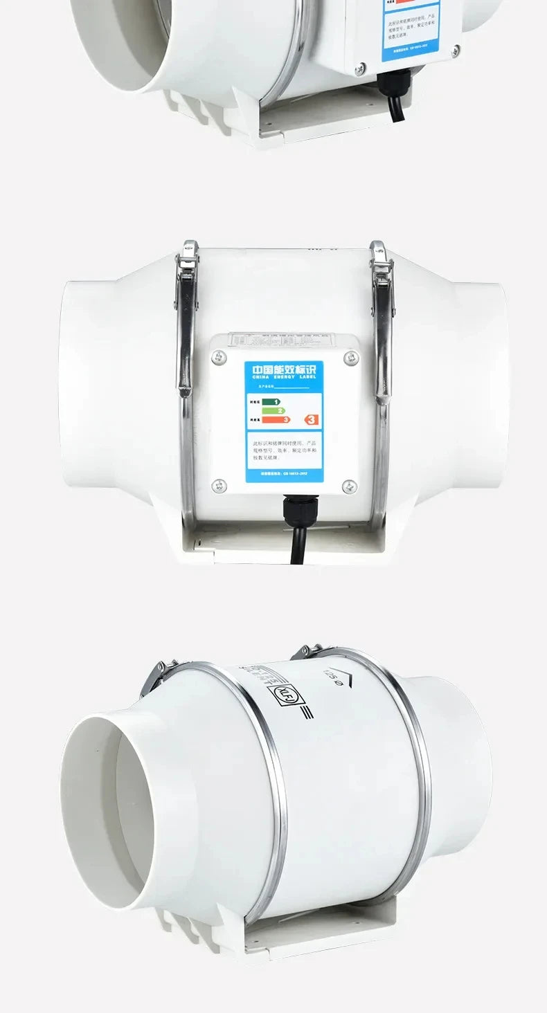 Exhaust Pipe Fan Ventilation Fan Pipe Fan Inline Duct Fan Ventilation Exhaust Blower Fans Quiet For Ducting
