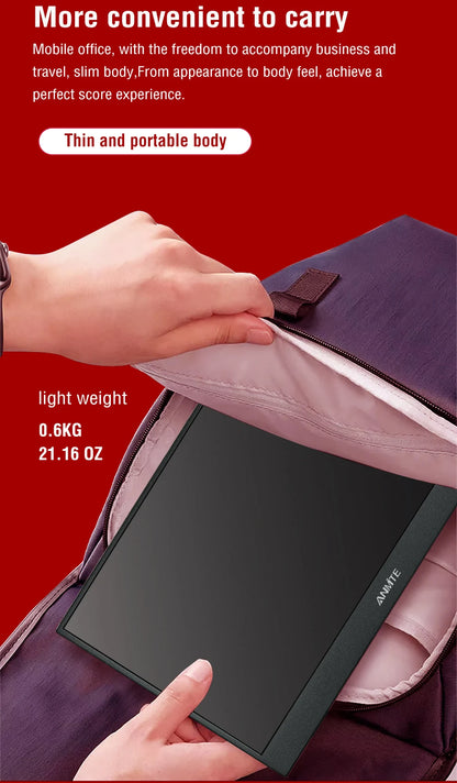 14 Inch Portable  Touch Monitor Non-touch optional 16:10 400cd/m2 Gaming Computer Expand Display For XBox PS4/5 Switch Loptop