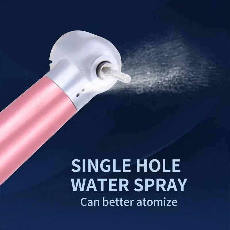 Dental Handpiece Pink Water Spray 2 4 Hole High Rotation Pen Push Button Hand Piece Ceramic Bearing Dentistry Air Turbine