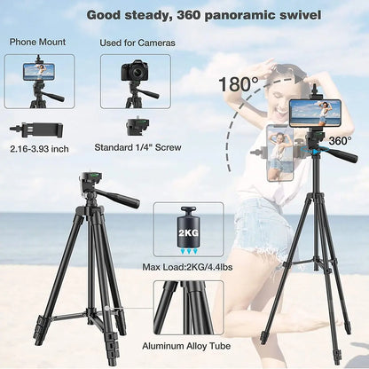 DSLR Tripod Cellphone Tripods For Phone Tripod For Mobile Tripie For Cell Phone Portable Stand Holder Selfie Picture with Gift