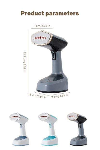 1500W Garment Steamers Fold Hand Holding Ironing Machine Fast-Heat Household Steam Handheld Fabric Steamer for Home Travelling