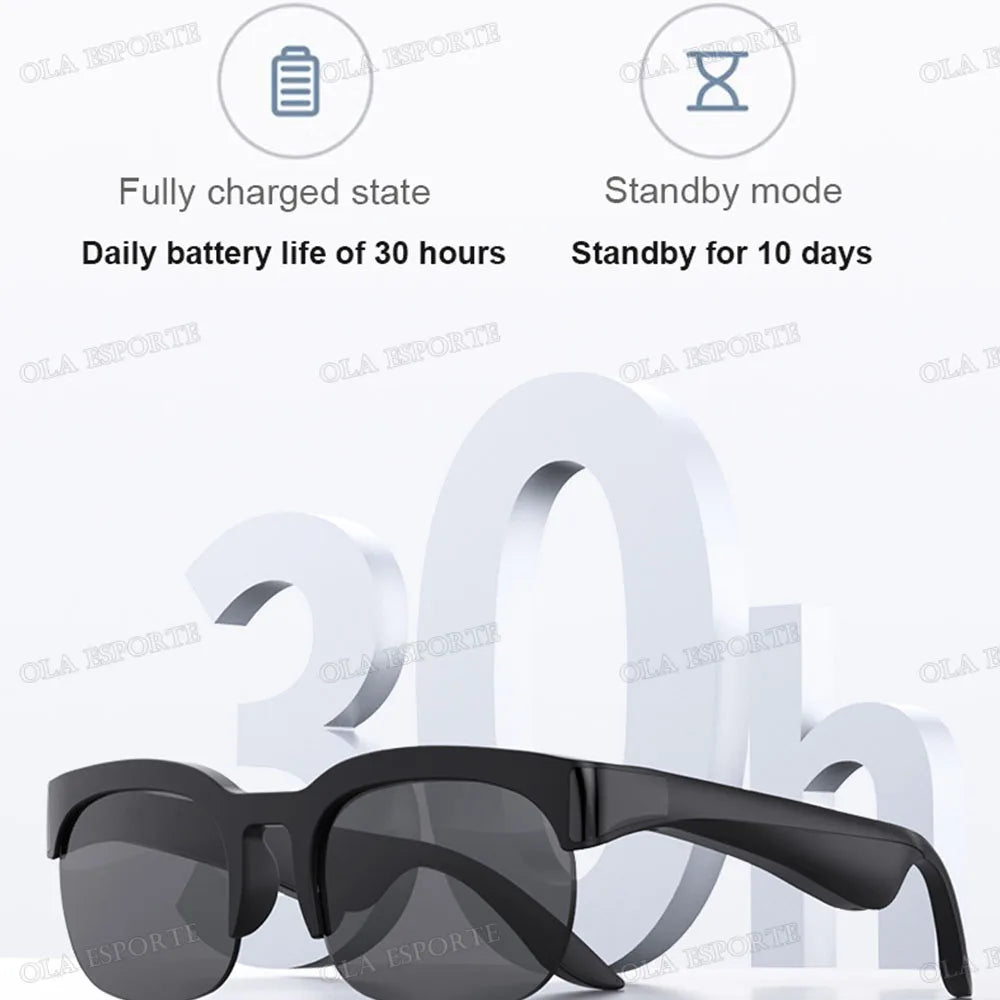 New Camera Control Smart Glasses 2025 Music Sunglasses Headphones Wireless Bluetooth Call Headset HIFI Audio glasses For Android