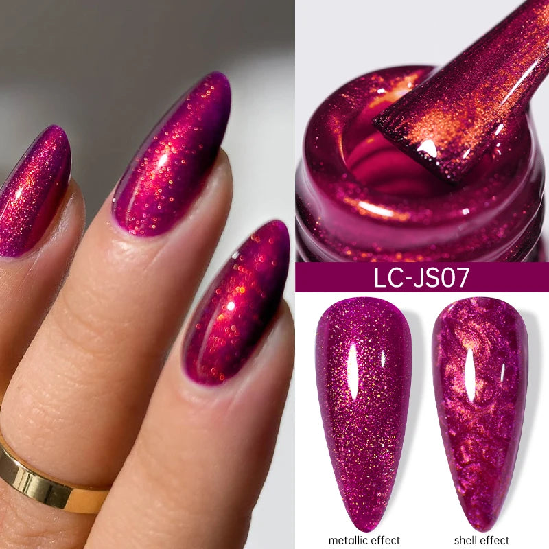 LILYCUTE Nude Crystal Rubber Base Gel Nail Polish Natural Color Semi Permanent UV Gel Soak Off Self Leveling Nail Gel Varnishes