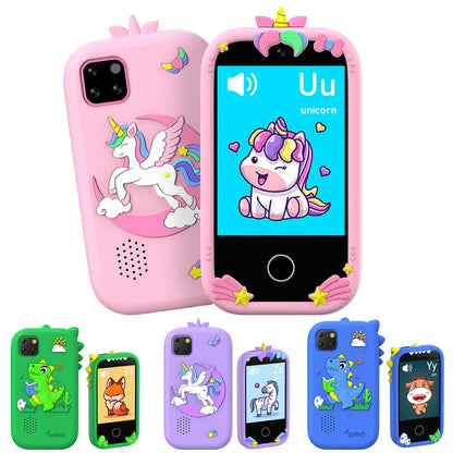 Upgrade Kid Smart Phone Toy 2.8 Inch Touch Video recording Music Player 16 Games Baby Phone for Children Brithday Gifts