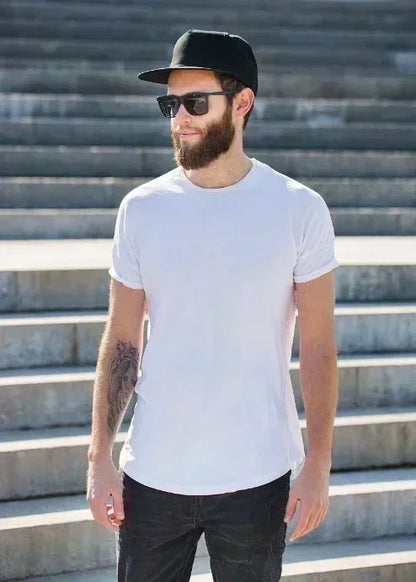 Y2k New American Casual Street Retro High Street Letter Short-sleeved T-shirt Men Summer Pure Cotton Loose Half Sleeve